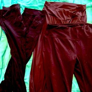 Bundle of four pairs of black leggings.